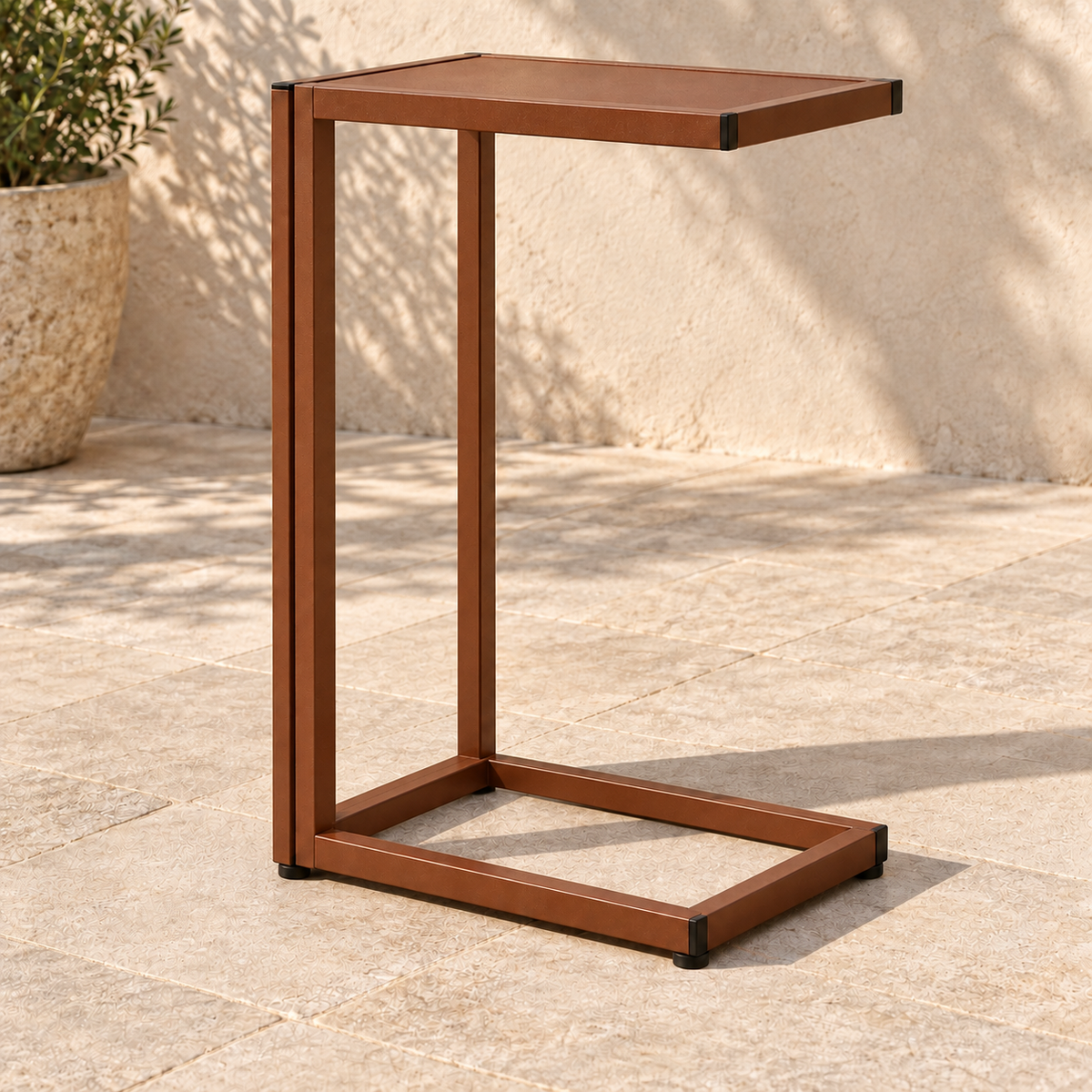 🪨 Table de Transat Calanque – Finition Rouille RAL 2525 – URBANEA